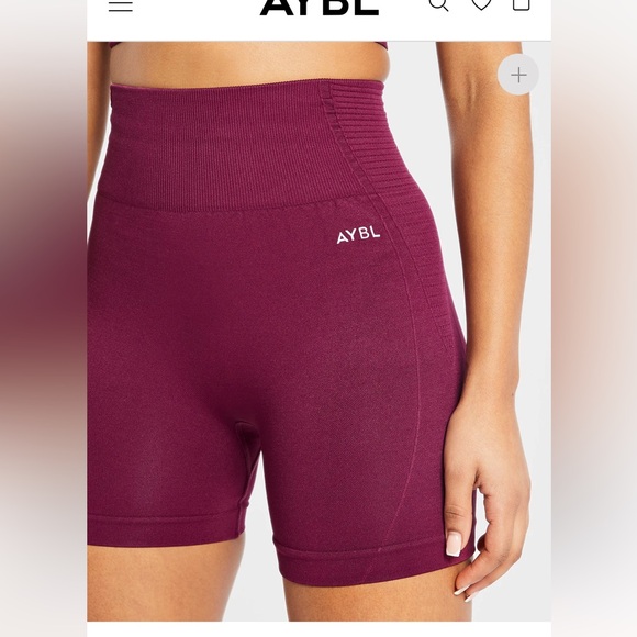 AYBL Balance V2 Seamless Shorts In Purple Wine, XS (NWT) - Picture 3 of 5